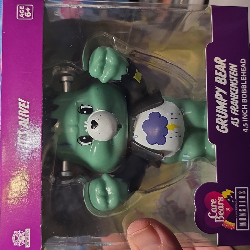 Grumpy Bear as Frankenstein Figure